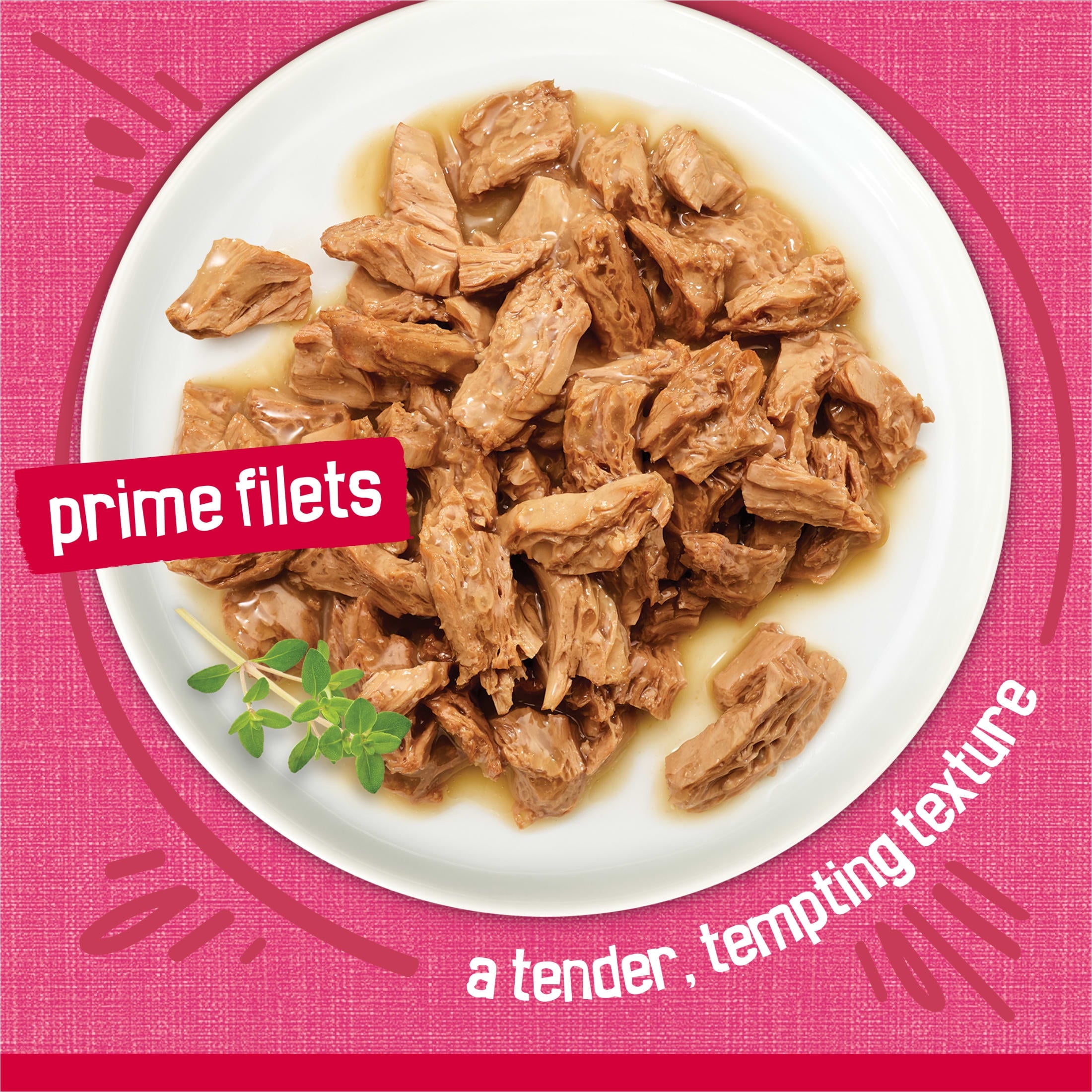 Purina Friskies Prime Filets - Salmon and Beef in Sauce, Wet Cat Food, 5.5 oz Can - 12-Pack
