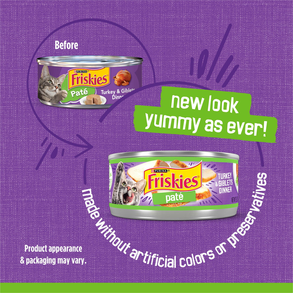 Purina Friskies Turkey and Giblets Flavor Pate Wet Cat Food - 5.5 oz Can