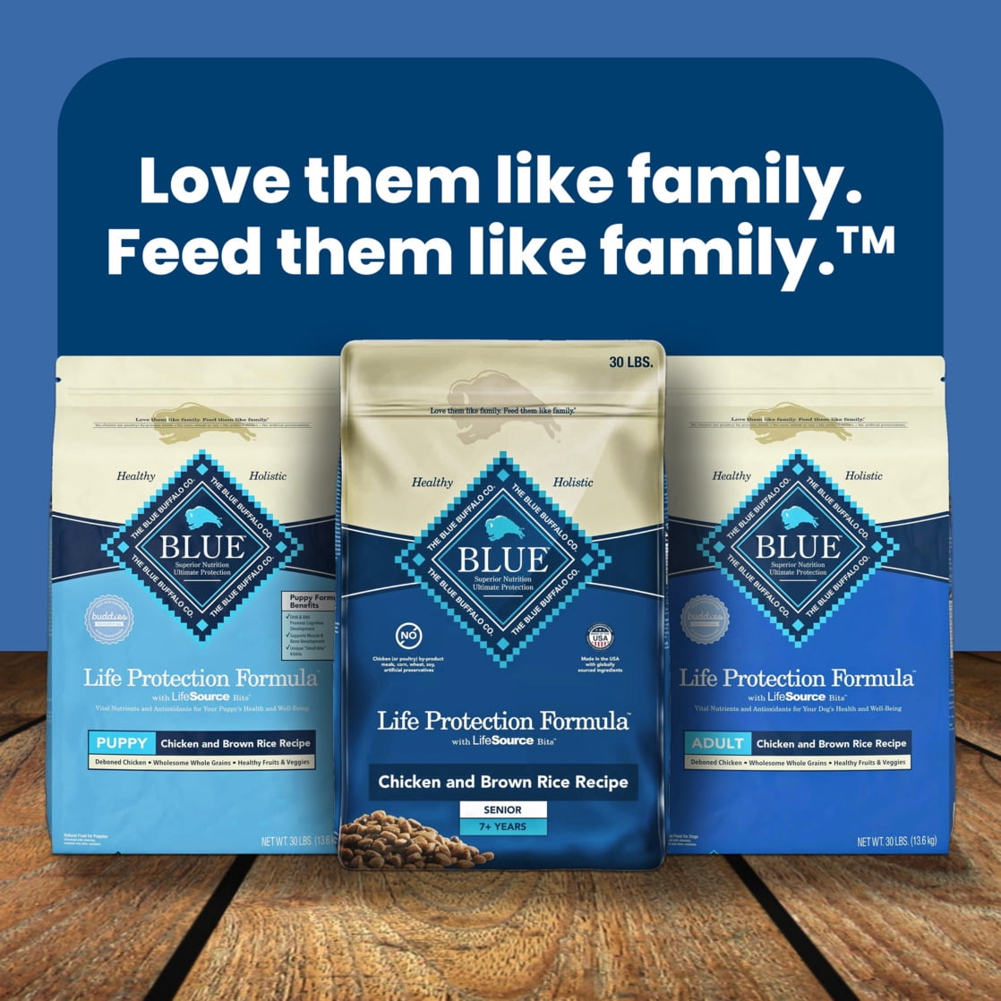 Blue Buffalo Life Protection Formula Small Breed Senior Dry Dog Food - Chicken & Rice, 15lb
