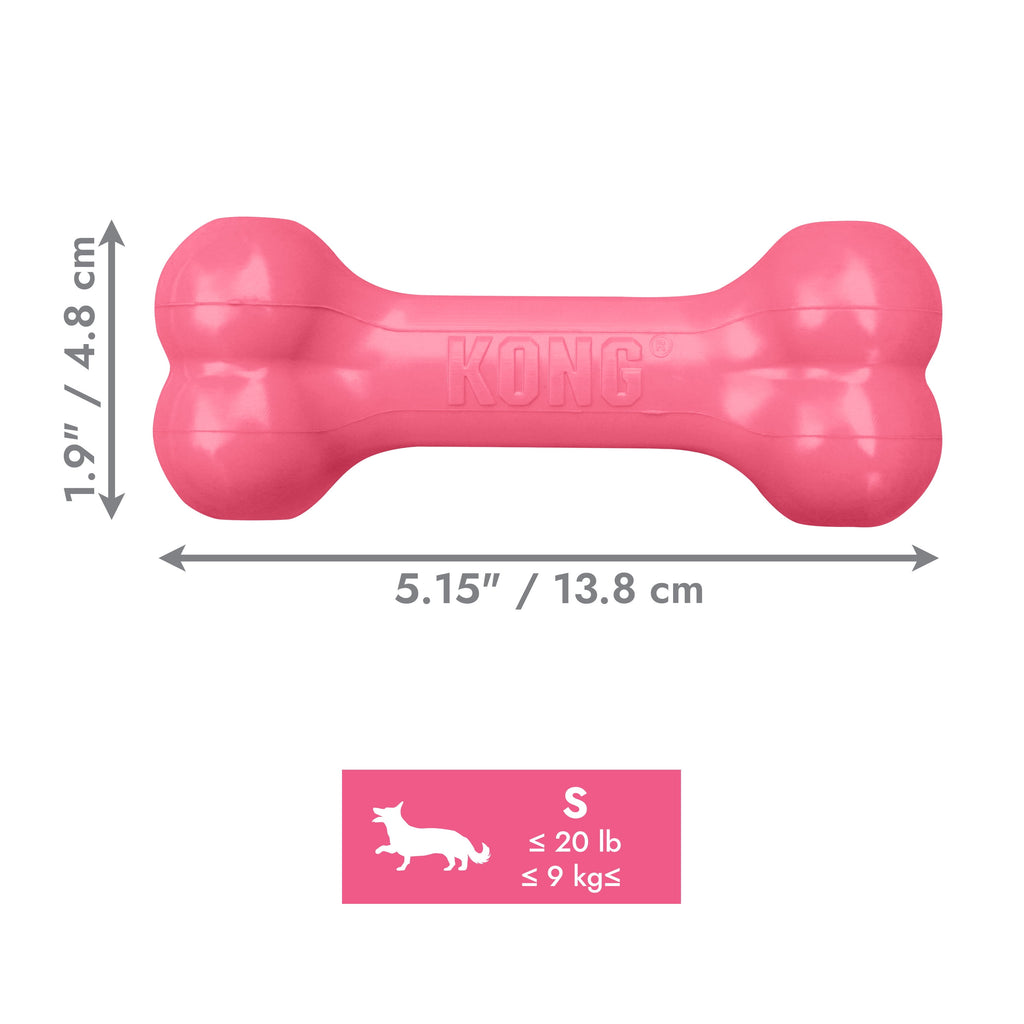 KONG® Puppy Goodie Bone for Beginner Chewers - Pink, Small for Dogs up to 20lb
