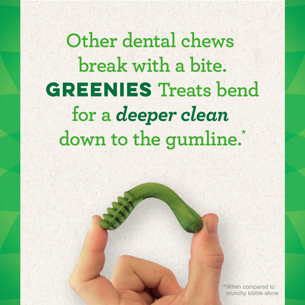 Greenies Original Flavor Dental Treats for Dogs - 18 oz Pouch (4 Pack), Shelf-Stable