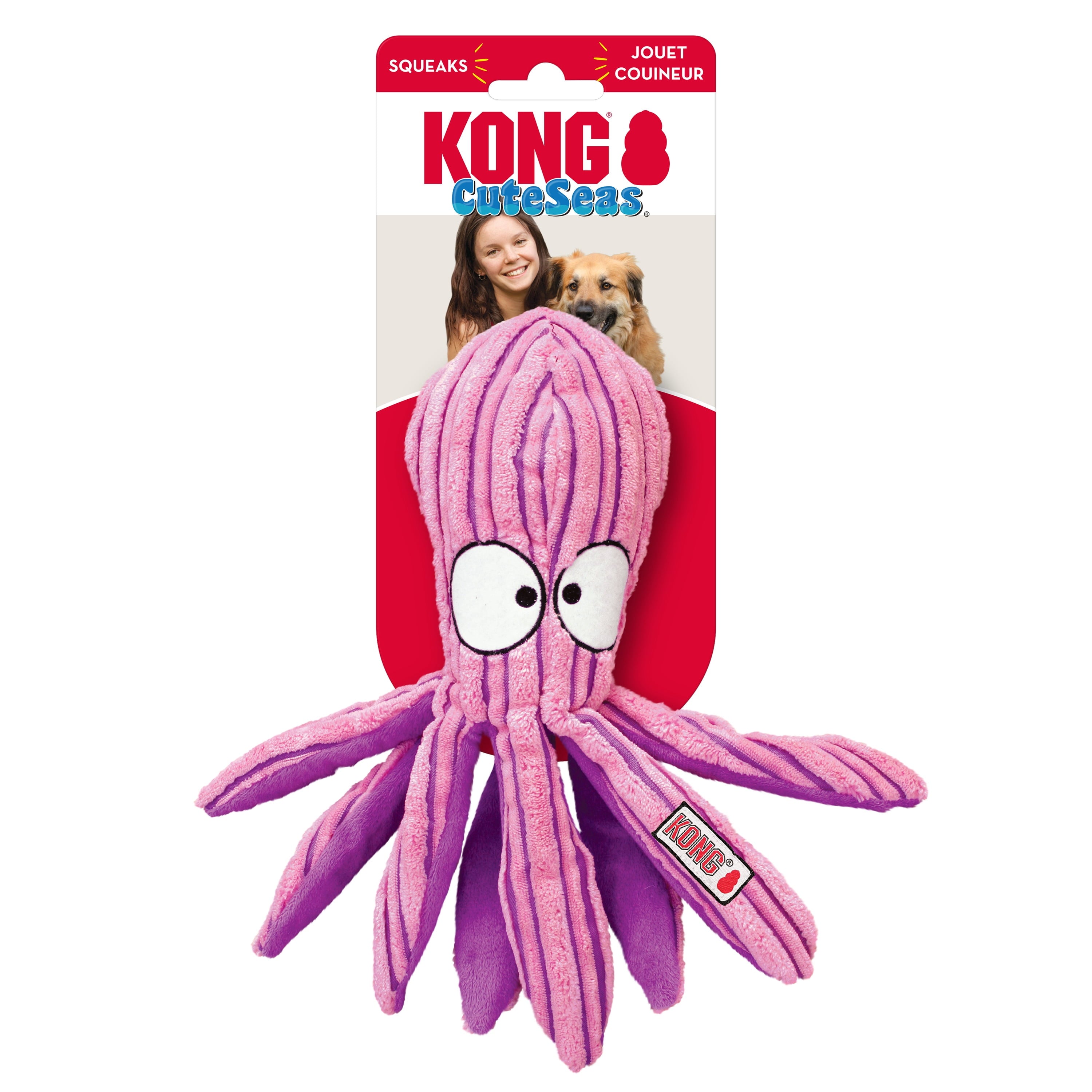 KONG® Cuteseas®Squeaker Dog Toy - Octopus, Medium
