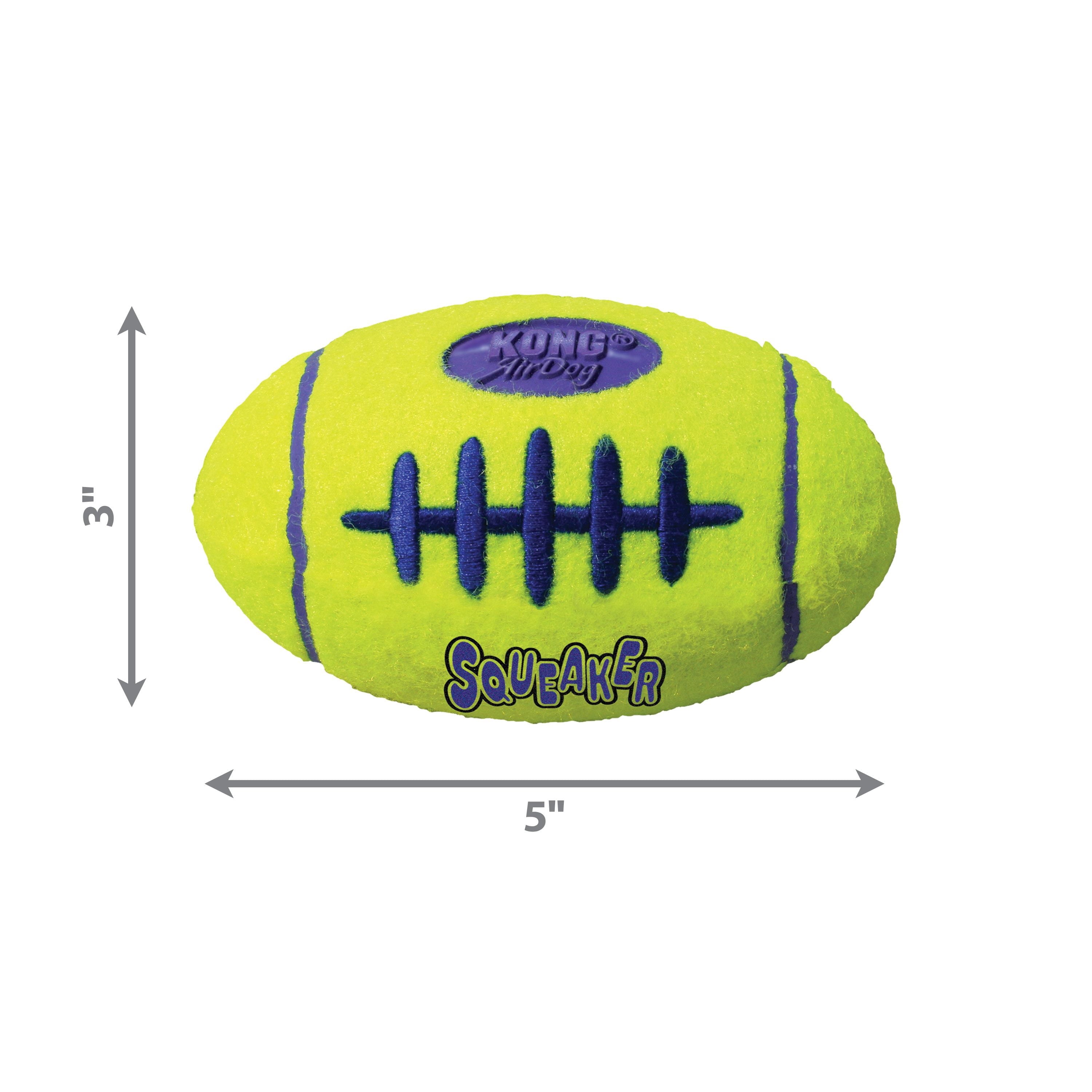 KONG® AirDog® Football Squeaker Dog Toy - Medium, for Dogs Between 15-35 lbs