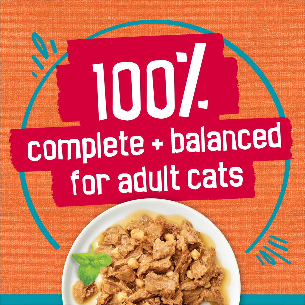 Purina Friskies Chicken and Tuna - Wet Cat Food, 5.5 oz Cans