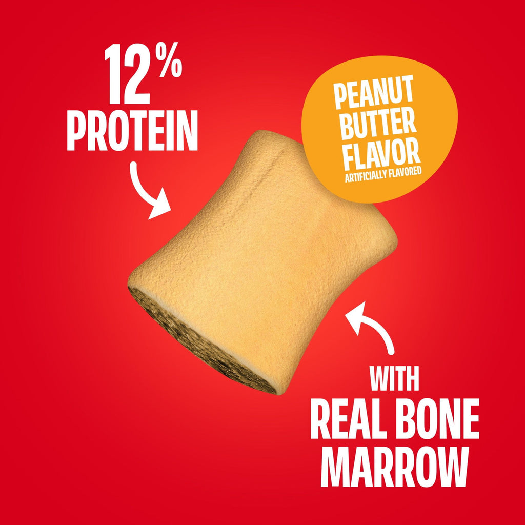 Milk Bone MaroSnacks Peanut Butter Flavor Dog Treats With Bone Marrow - 15 oz