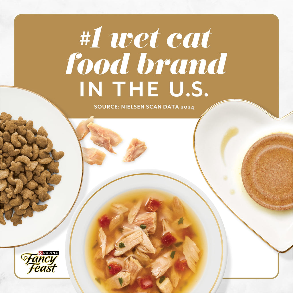 Purina Fancy Feast Petites With Roasted Turkey Entrée with Sweet Potato in Gravy Gourmet Wet Cat Food Pate