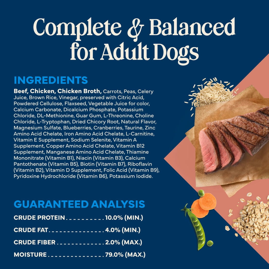 Blue Buffalo Love Made Fresh Dog Food - Refrigerated, Chunky Beef Stew, 1-lb Tub - 2-Pack